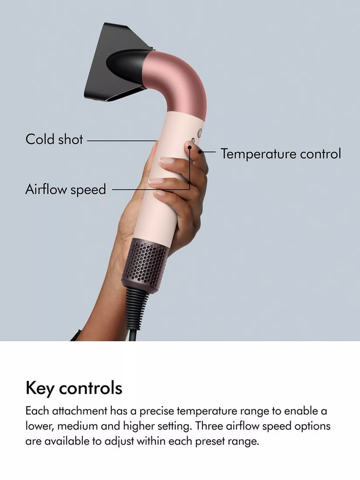 Dyson Supersonic r Straight+Wavy Hair Dryer Ceramic/Pink