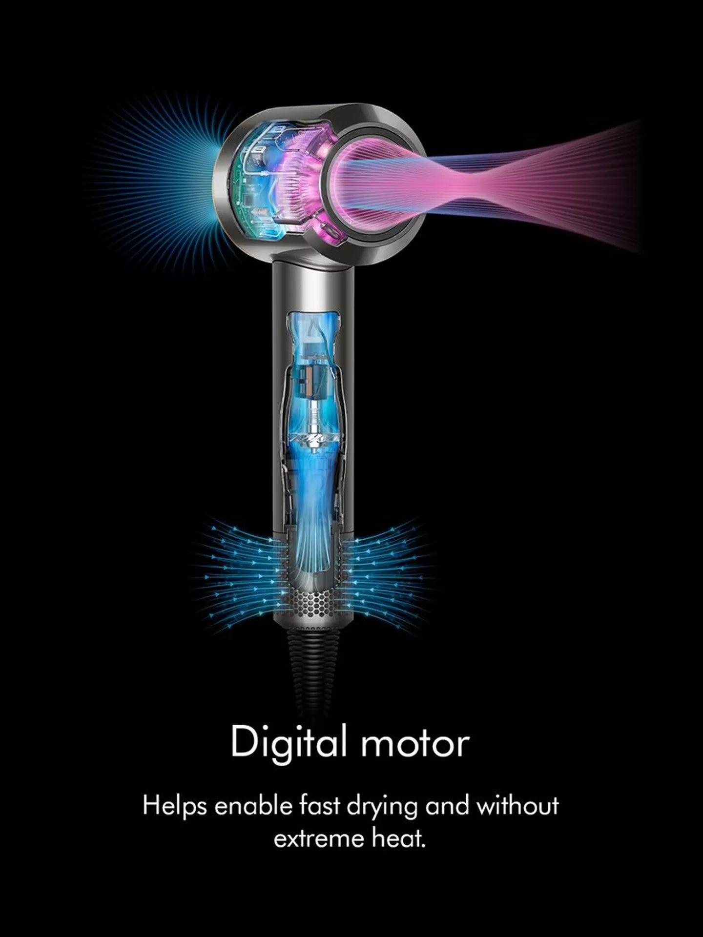 Dyson Supersonic Straight+Wavy Hair Dryer Prussian/Blue